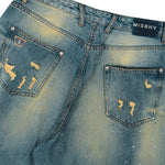 MISBHV Baggy Denim Trousers Dirt Denim Denim 260U307 Detail View 5 | GATE