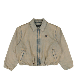 MISBHV Sand Washed Bomber Denim Jacket Sand Washed Jackets 260U404 Detail View 1 | GATE