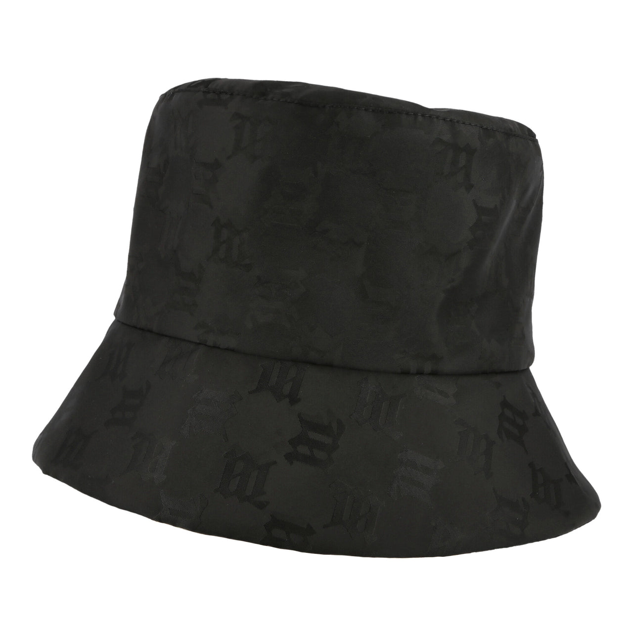 Nylon Monogram Bucket Hat Black