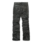 MISBHV Waxed Cotton Trousers Black Detail view 2 | Gate