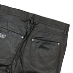 MISBHV Waxed Cotton Trousers Black Detail view 5 | Gate