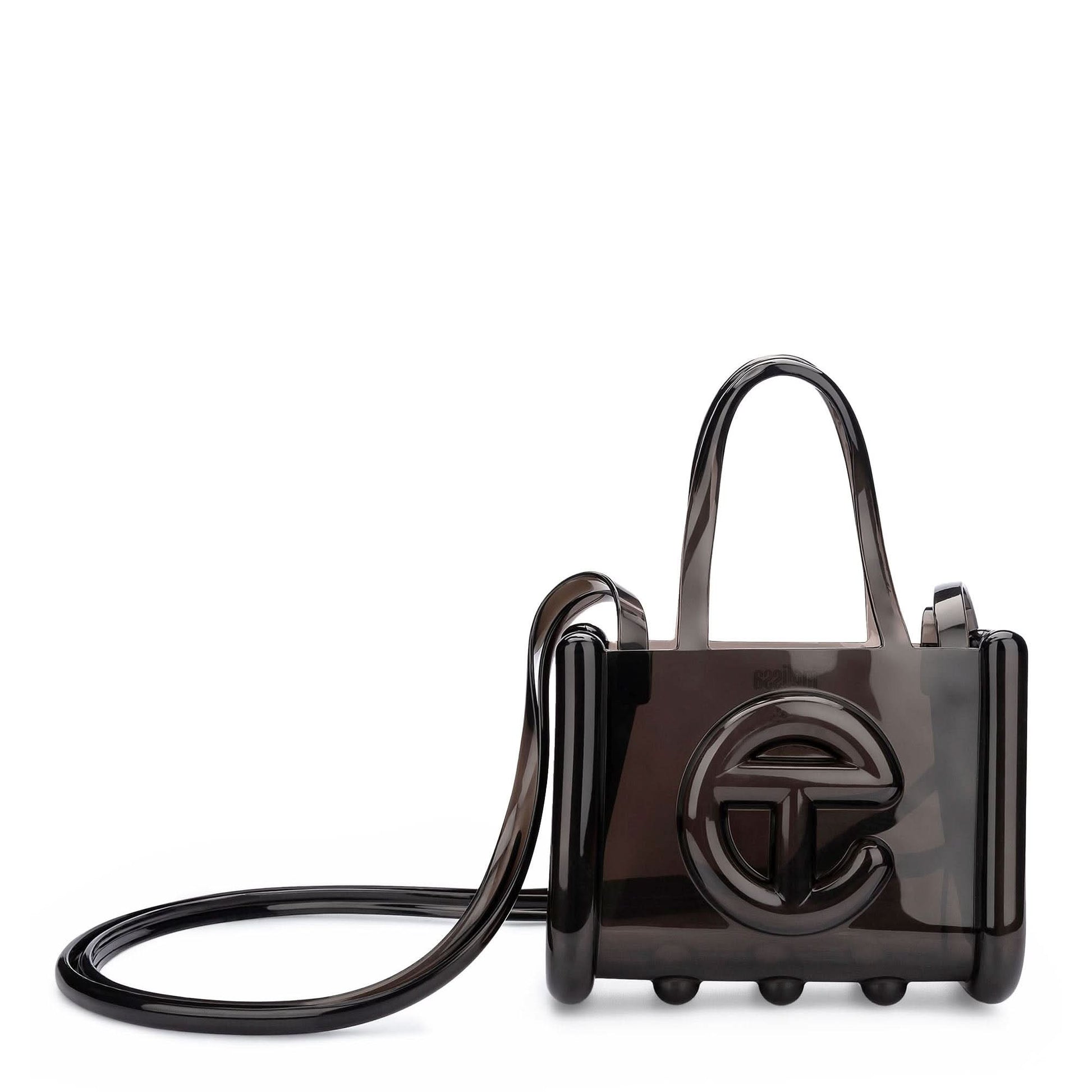 Telfar Small Jelly Shopper Black Detail view 1 | Gate
