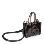 Telfar Small Jelly Shopper Black Detail view 2 | Gate