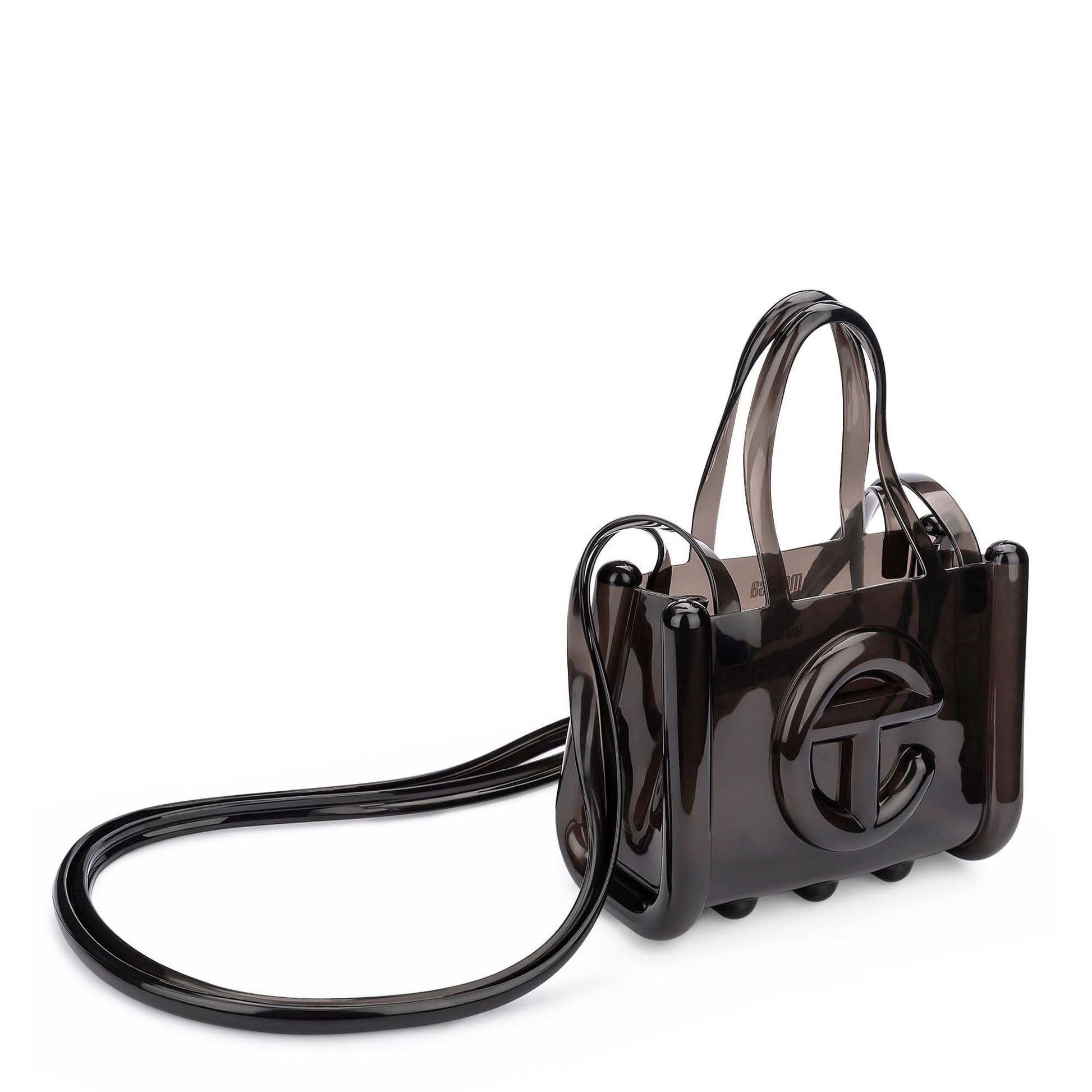 Telfar Small Jelly Shopper Black Detail view 2 | Gate