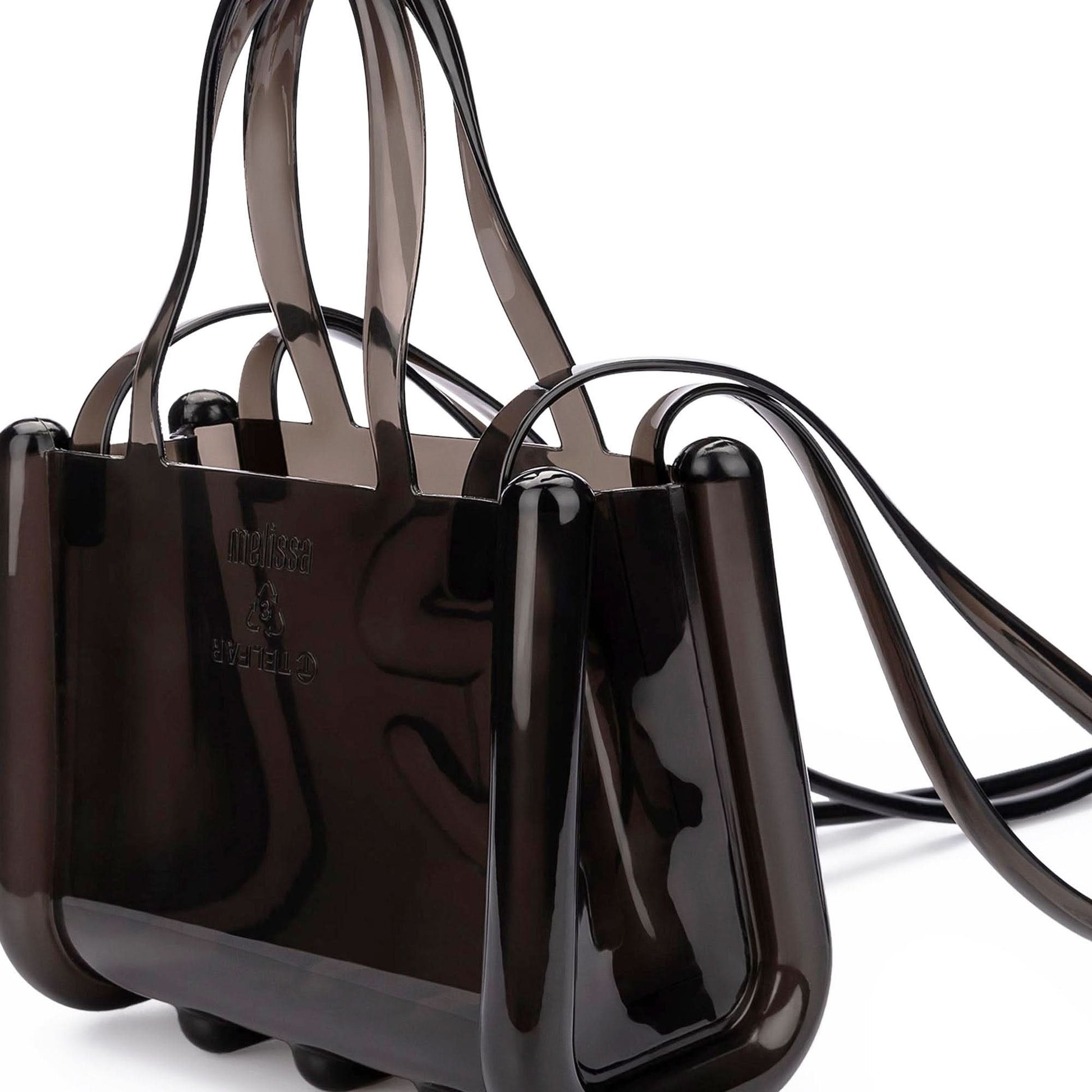 Telfar Small Jelly Shopper Black Detail view 4 | Gate