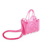 Telfar Small Jelly Shopper Pink Detail view 2 | Gate