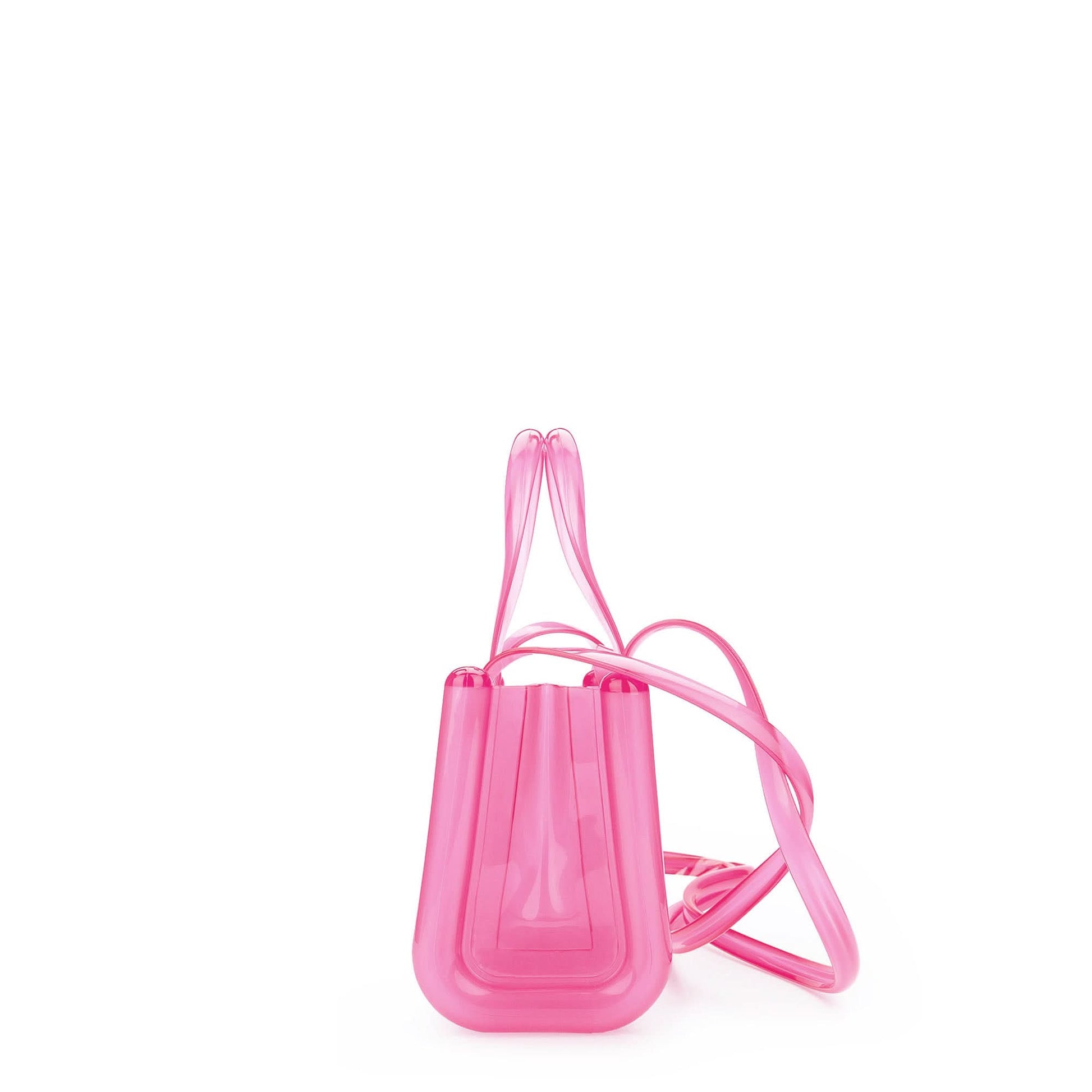 Telfar Small Jelly Shopper Pink Detail view 3 | Gate