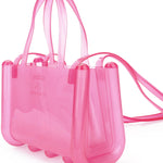 Telfar Small Jelly Shopper Pink Detail view 4 | Gate