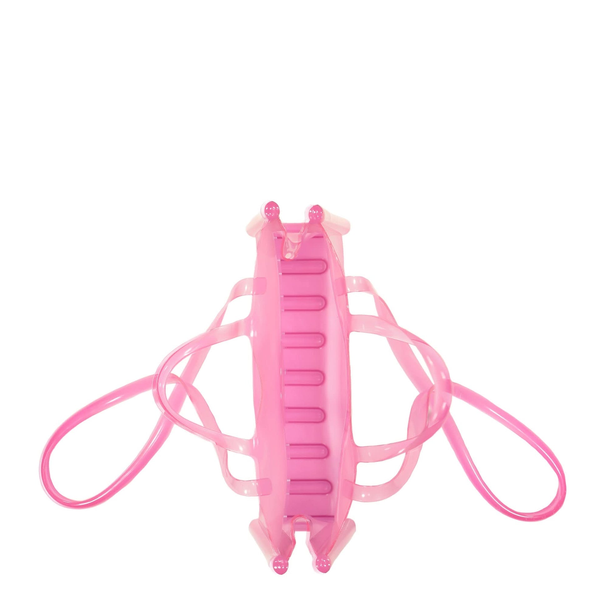 Telfar Medium Jelly Shopper Pink Detail view 5 | Gate