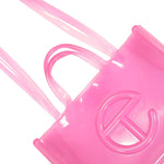 Telfar Medium Jelly Shopper Pink Detail view 6 | Gate