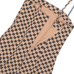 MISBHV Monogram Spaghetti Mini Dress Beige Dresses 4020W017 Detail View 4 | GATE