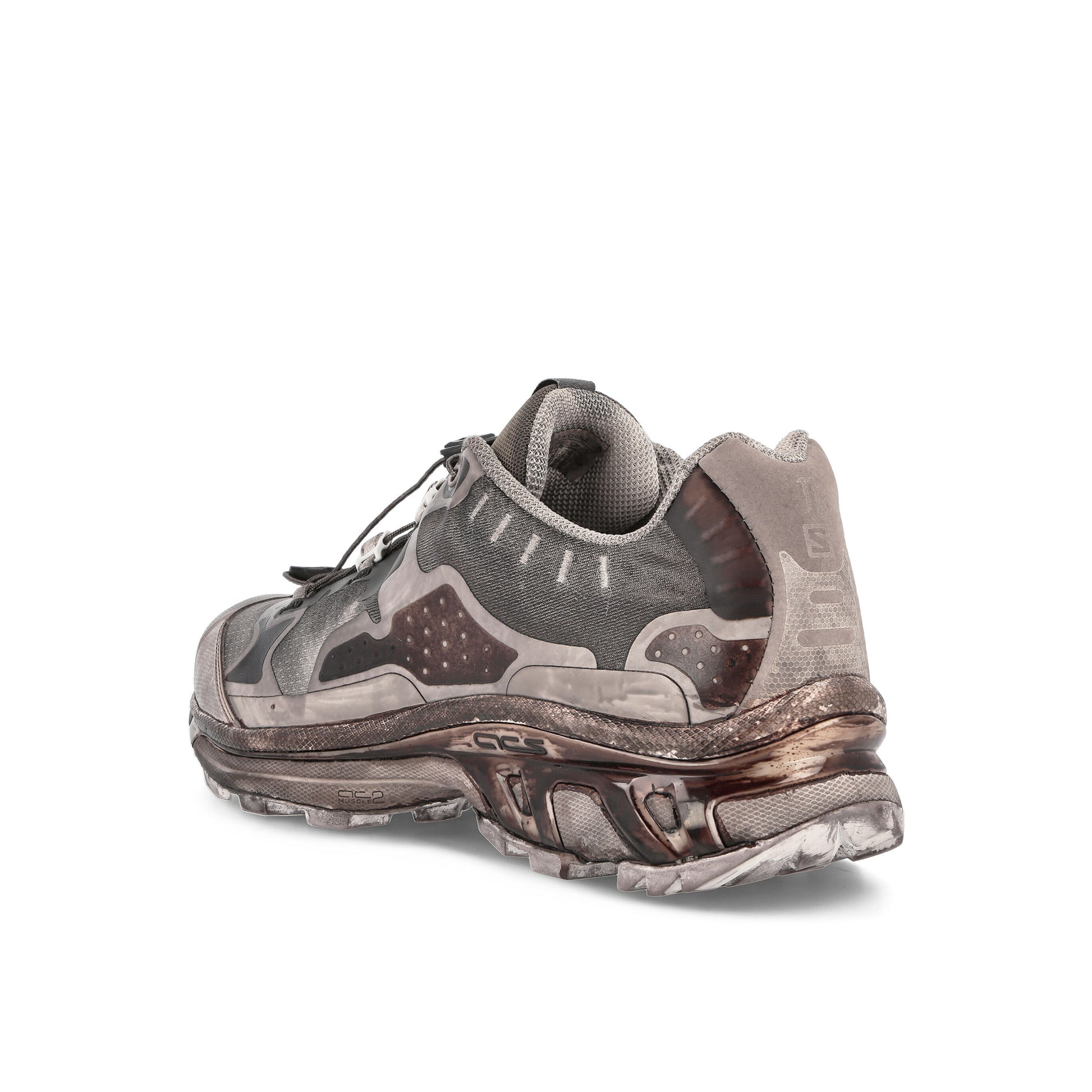 11 By Boris Bidjan Saberi x Salomon Bamba 5 Dirty Grey Sneaker 407854 Detail View 3 | GATE
