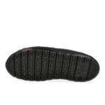 Dr. Martens San Mule Flame Black / Vibrant Red / DMS Yellow Slides 41605001 Detail View 6 | GATE
