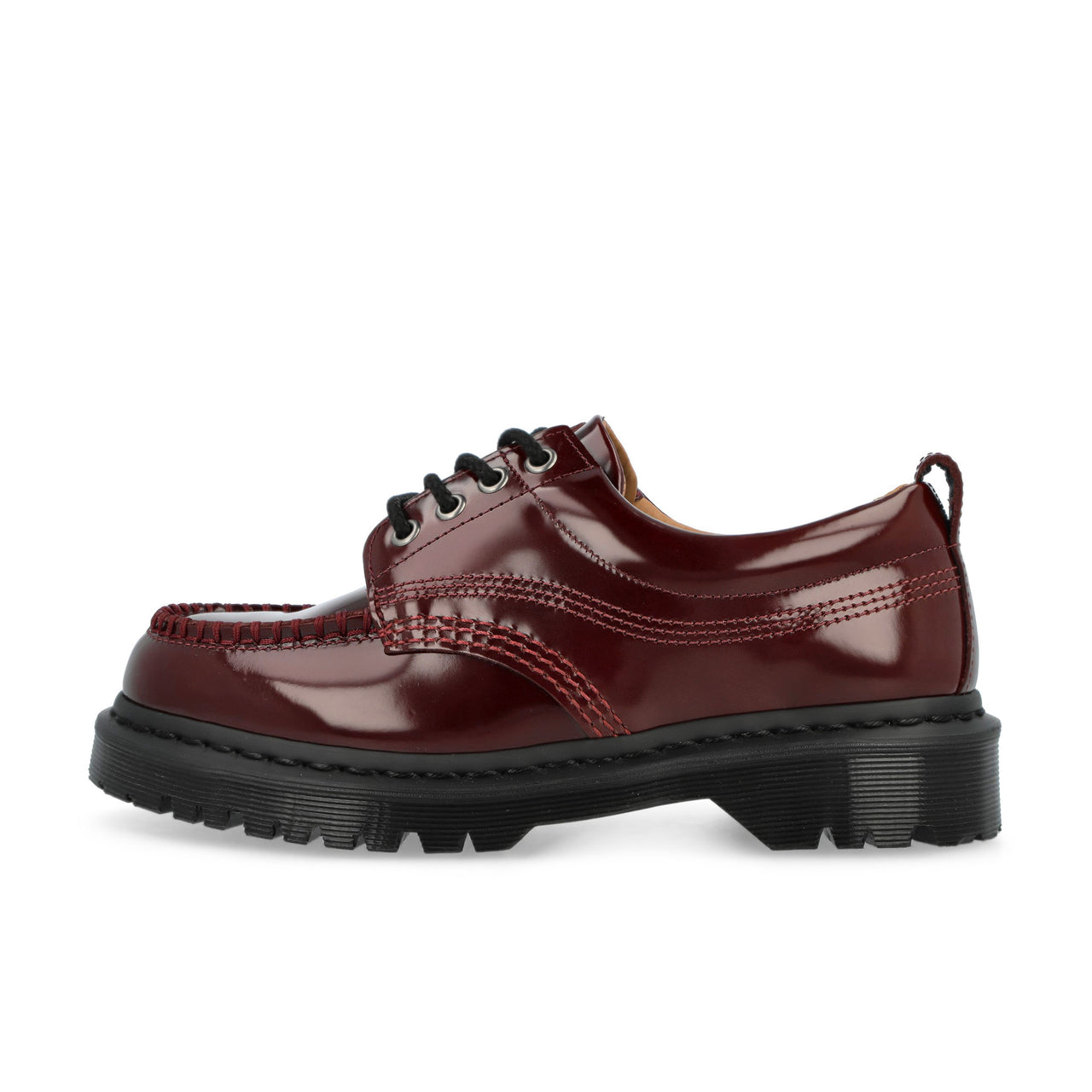 Dr. Martens Lowell Cherry Red Lace Ups 42436600 Detail View 1 | GATE

