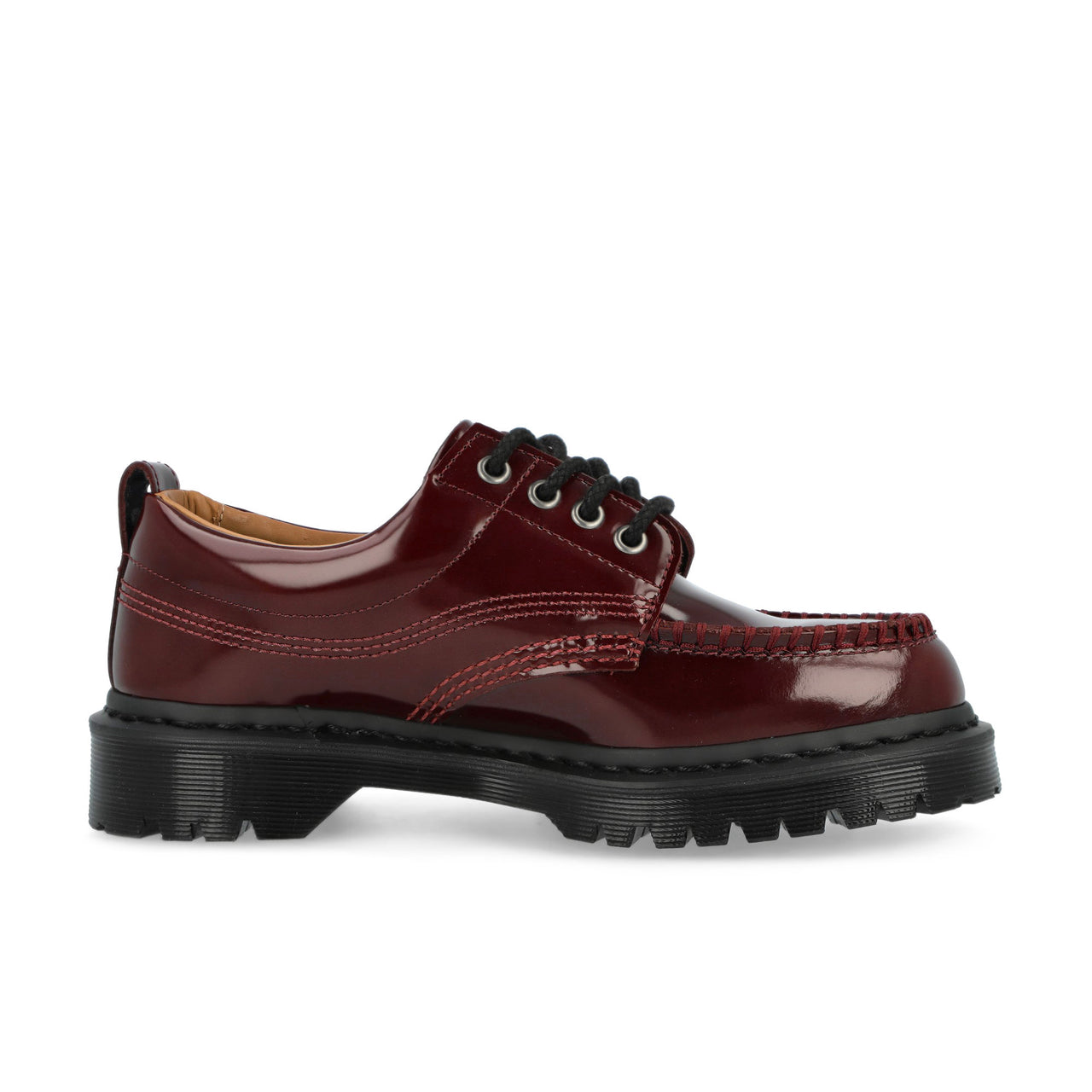 Dr. Martens Lowell Cherry Red Lace Ups 42436600 Detail View 1 | GATE
