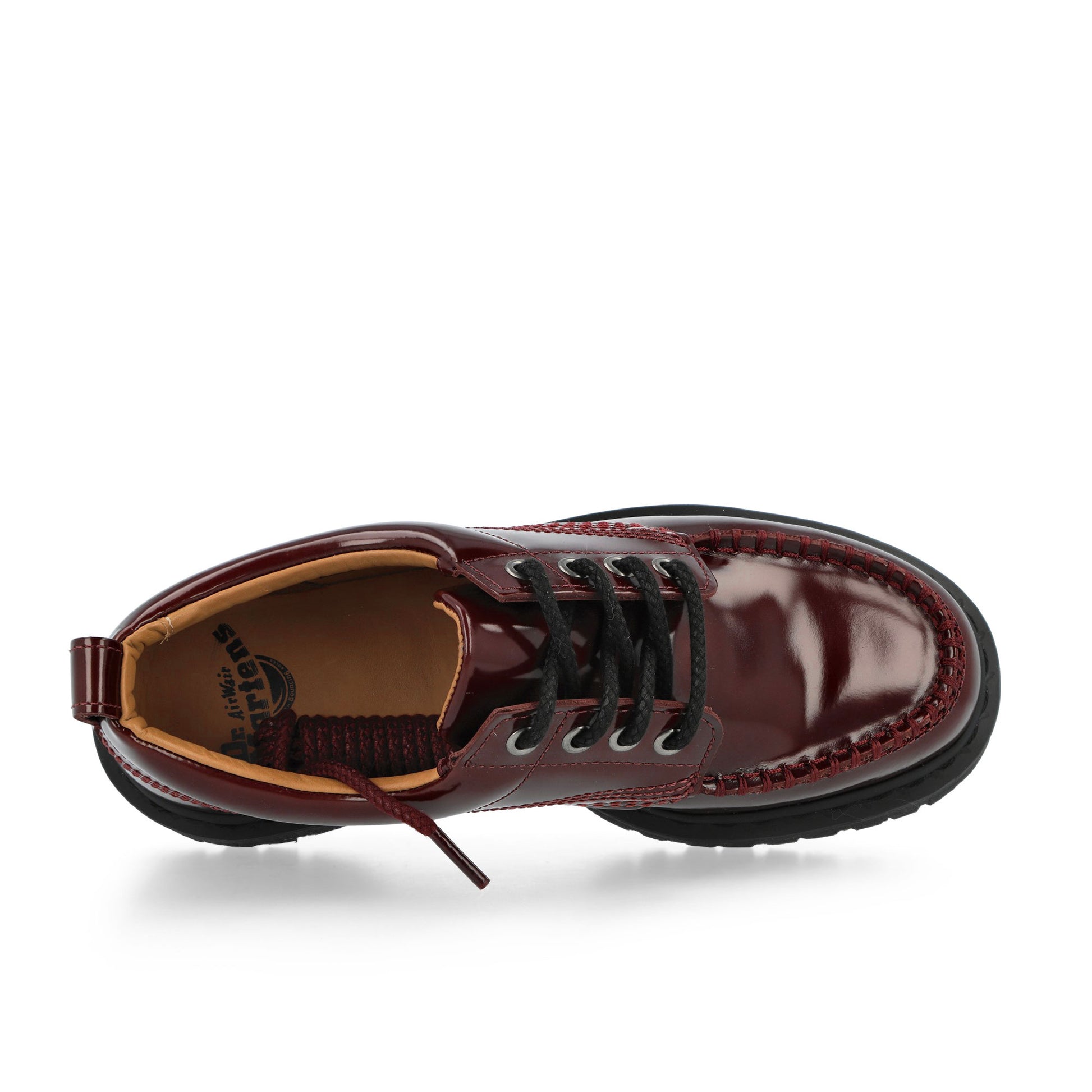 Dr. Martens Lowell Cherry Red Lace Ups 42436600 Detail View 5 | GATE
