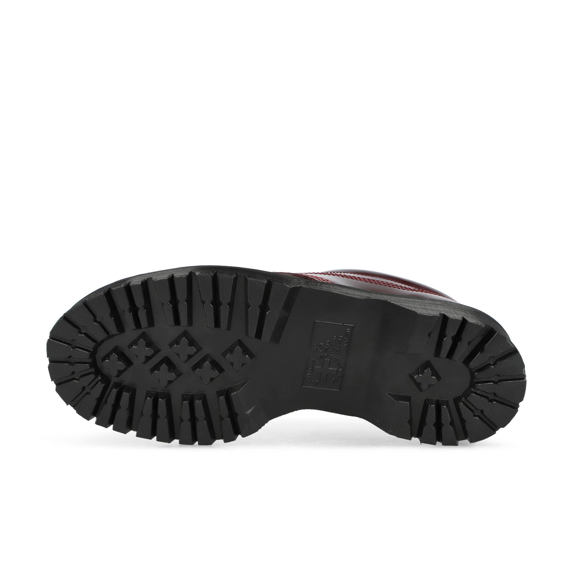 Dr. Martens Lowell Cherry Red Lace Ups 42436600 Detail View 6 | GATE
