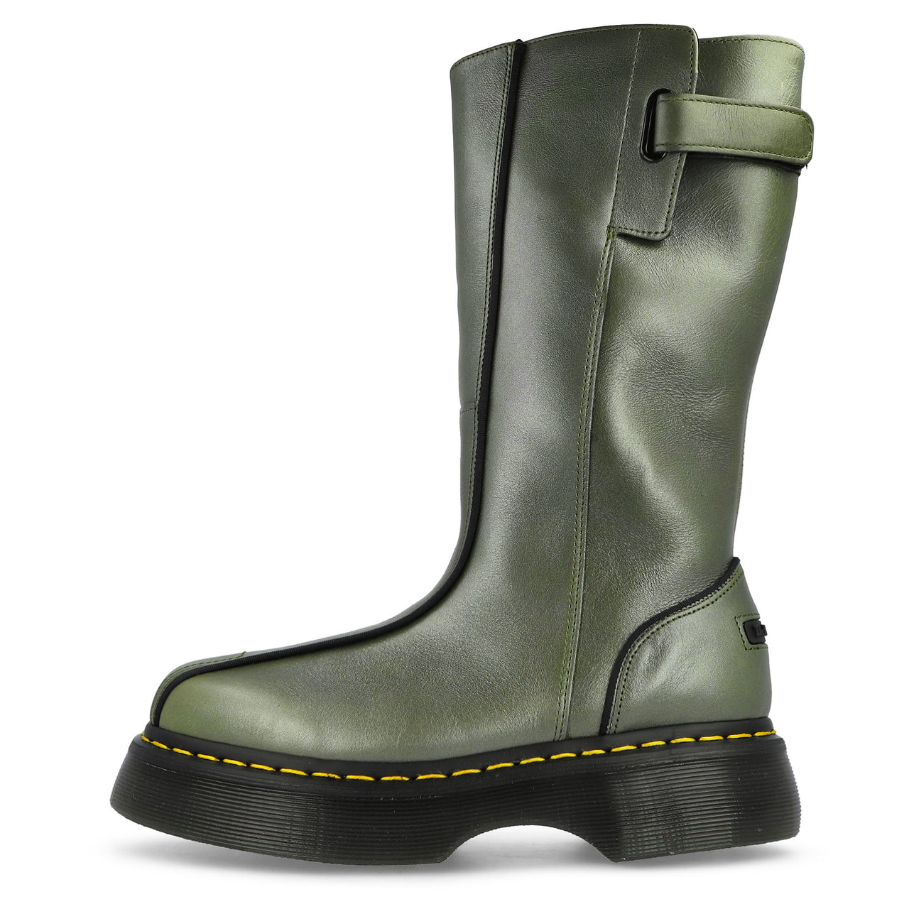 Dr. Martens Buzz Hi Olive Green Boots 42577300 Detail View 1 | GATE

