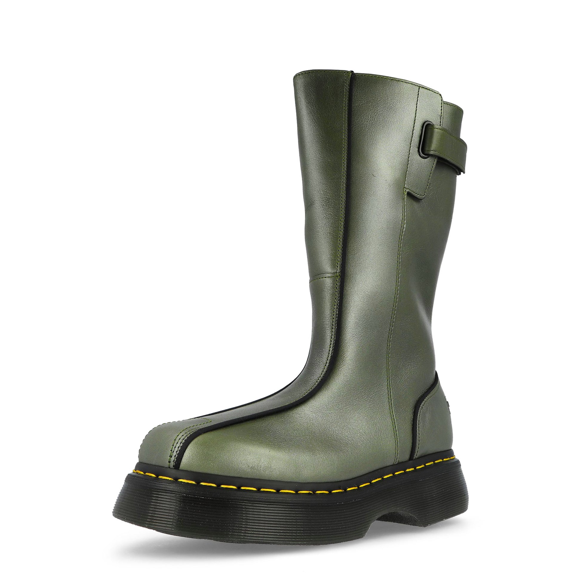 Dr. Martens Buzz Hi Olive Green Boots 42577300 Detail View 4 | GATE
