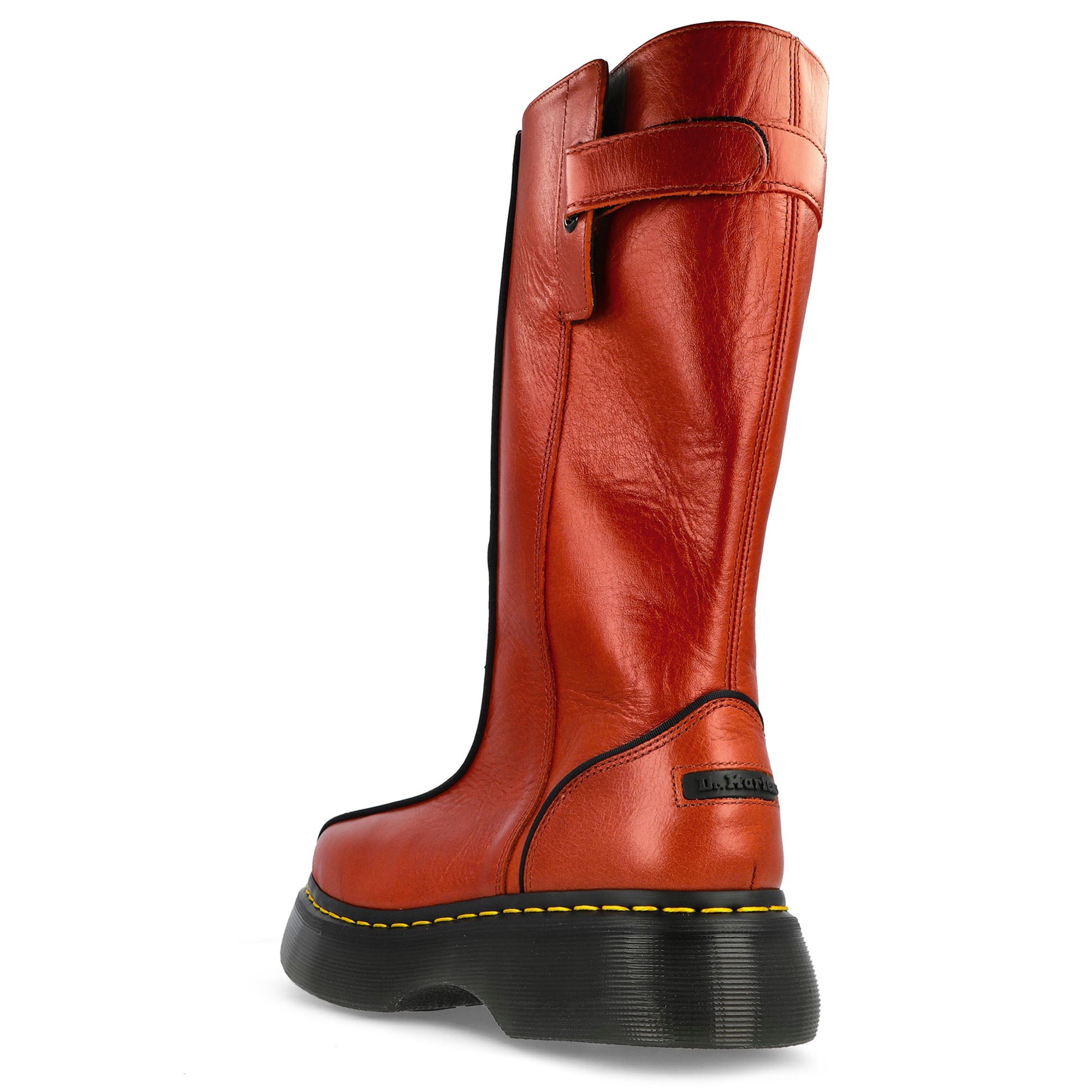 Dr. Martens Buzz Hi  Flame Red Boots 42577800 Detail View 3 | GATE
