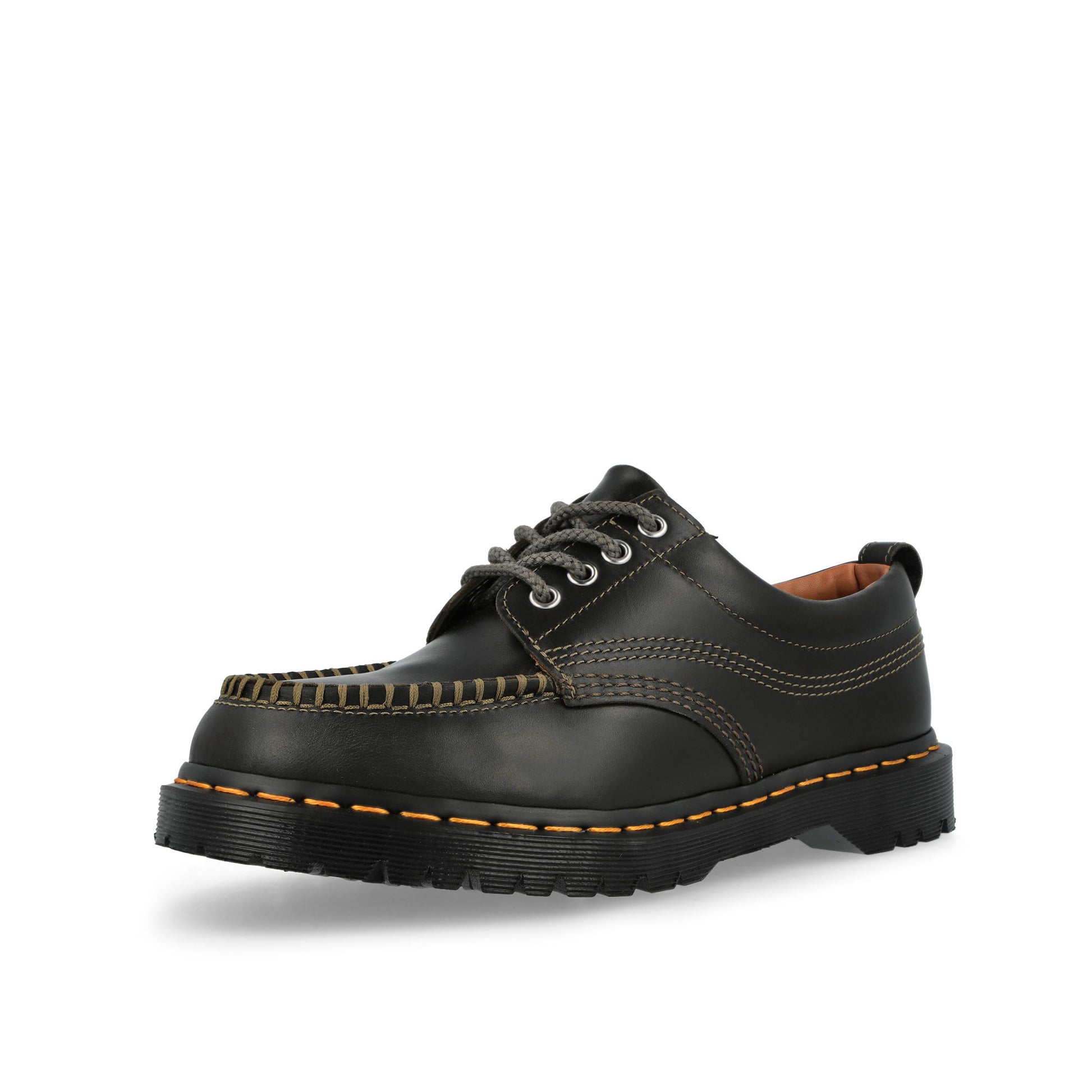 Dr. Martens Lowell DMS Olive Lace Ups 43321300 Detail View 4 | GATE