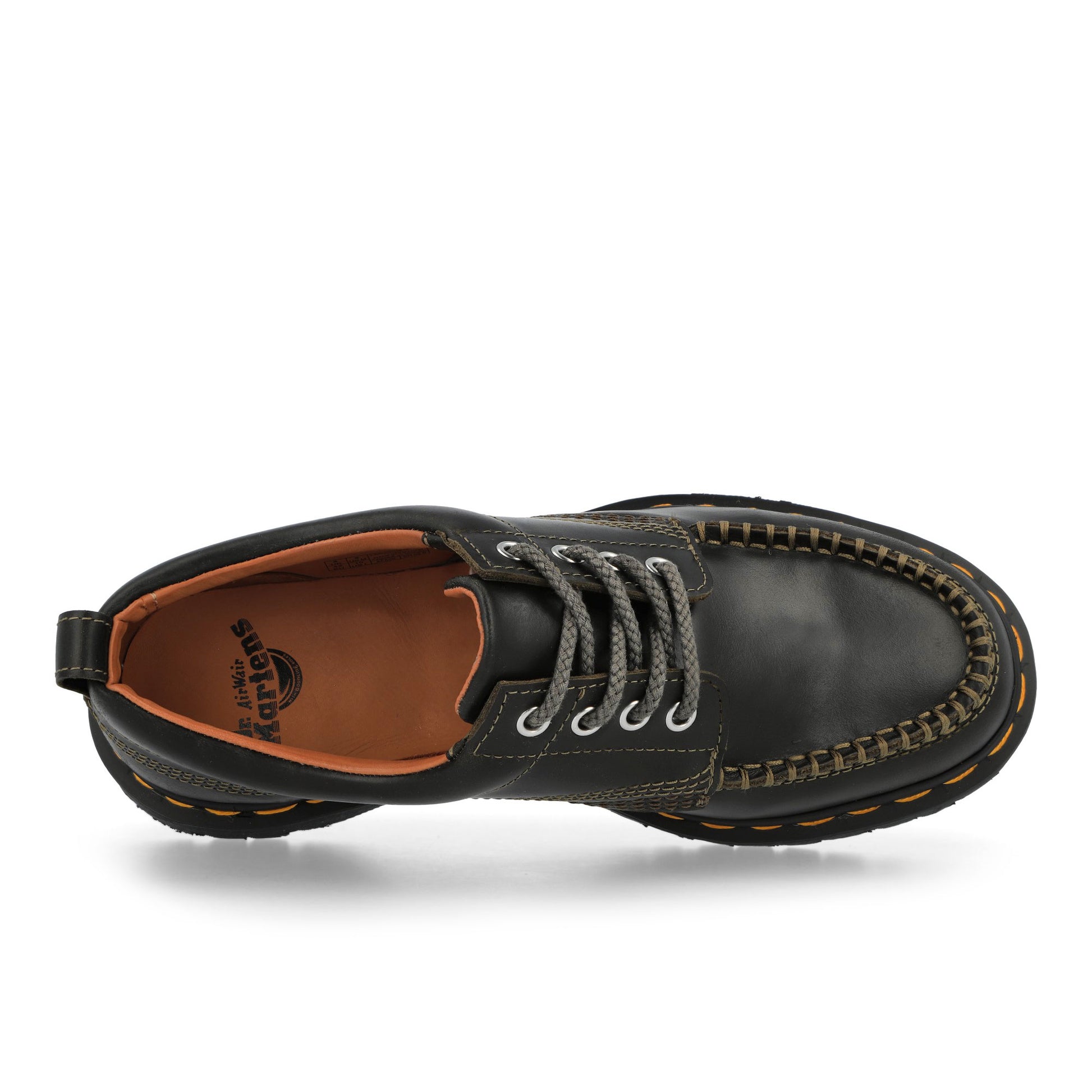 Dr. Martens Lowell DMS Olive Lace Ups 43321300 Detail View 5 | GATE