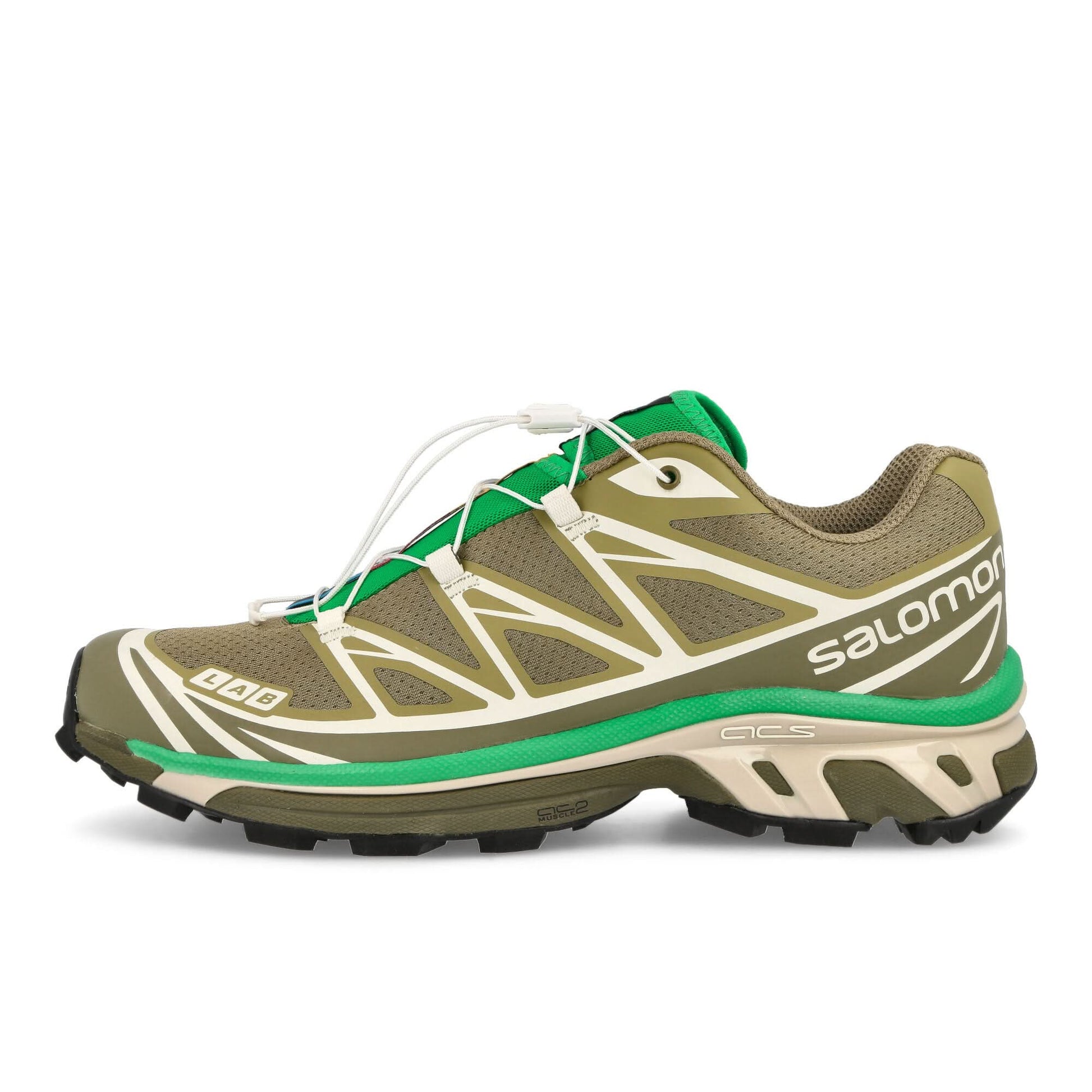 Salomon XT-6 Brown,Green Sneaker Detail view 1 | Gate