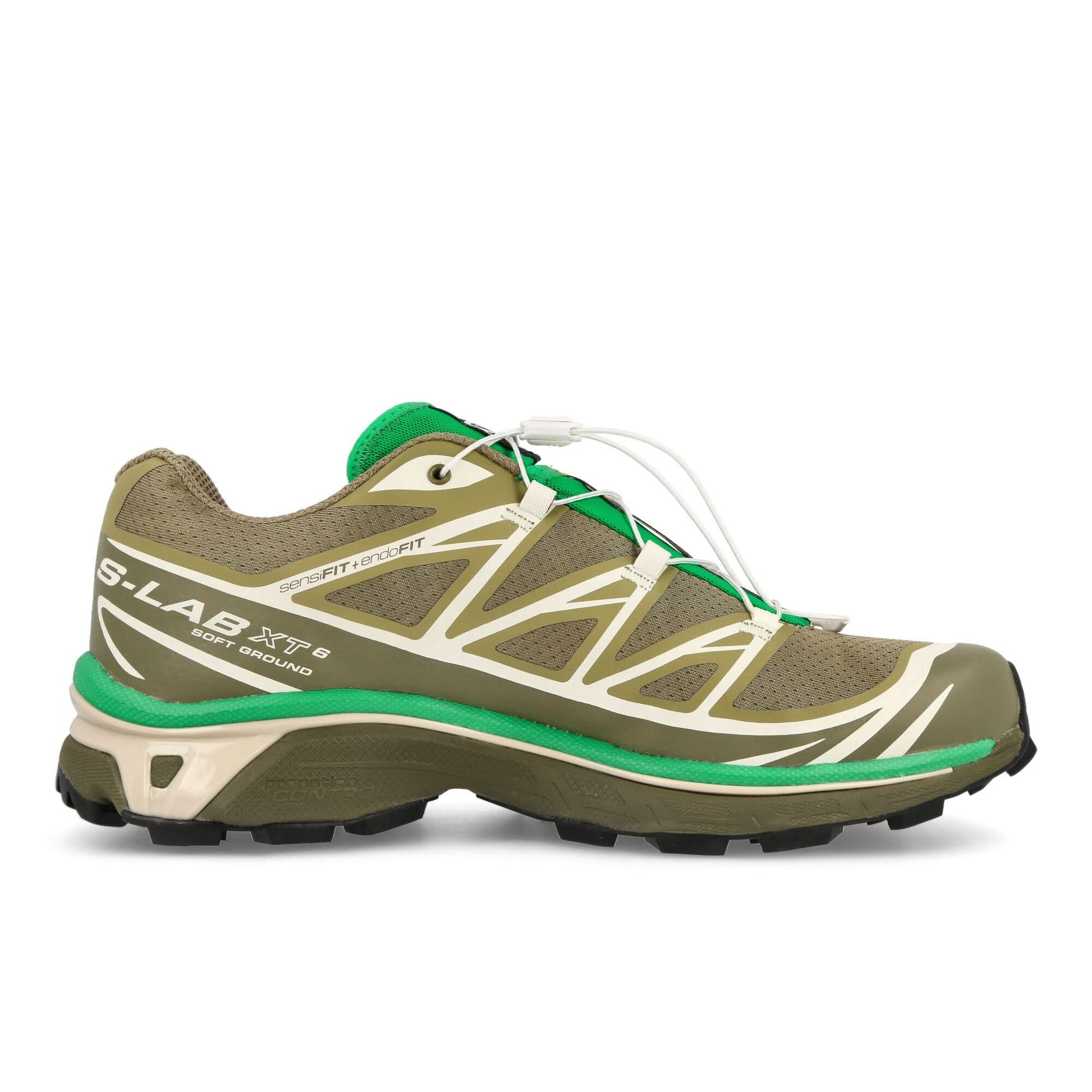 Salomon XT-6 Brown,Green Sneaker Detail view 2 | Gate