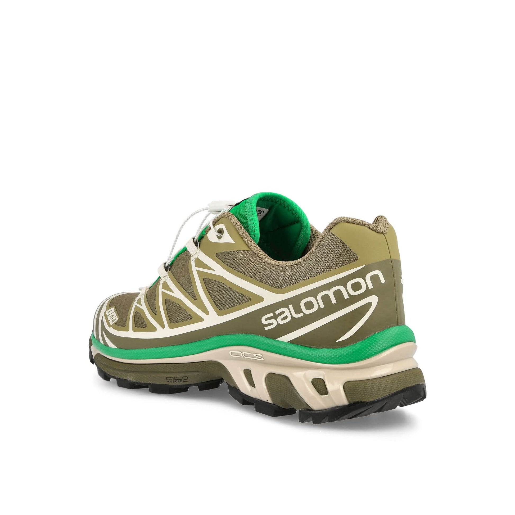 Salomon XT-6 Brown,Green Sneaker Detail view 3 | Gate