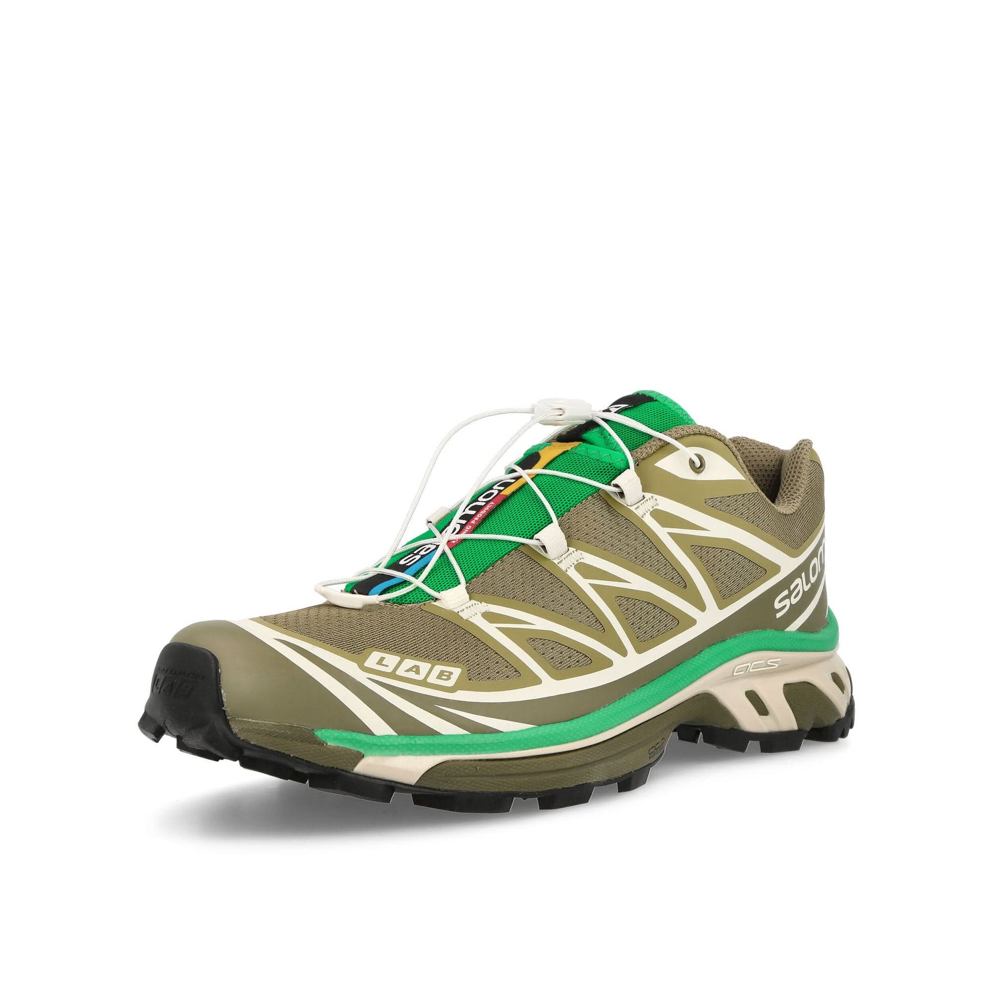 Salomon XT-6 Brown,Green Sneaker Detail view 4 | Gate