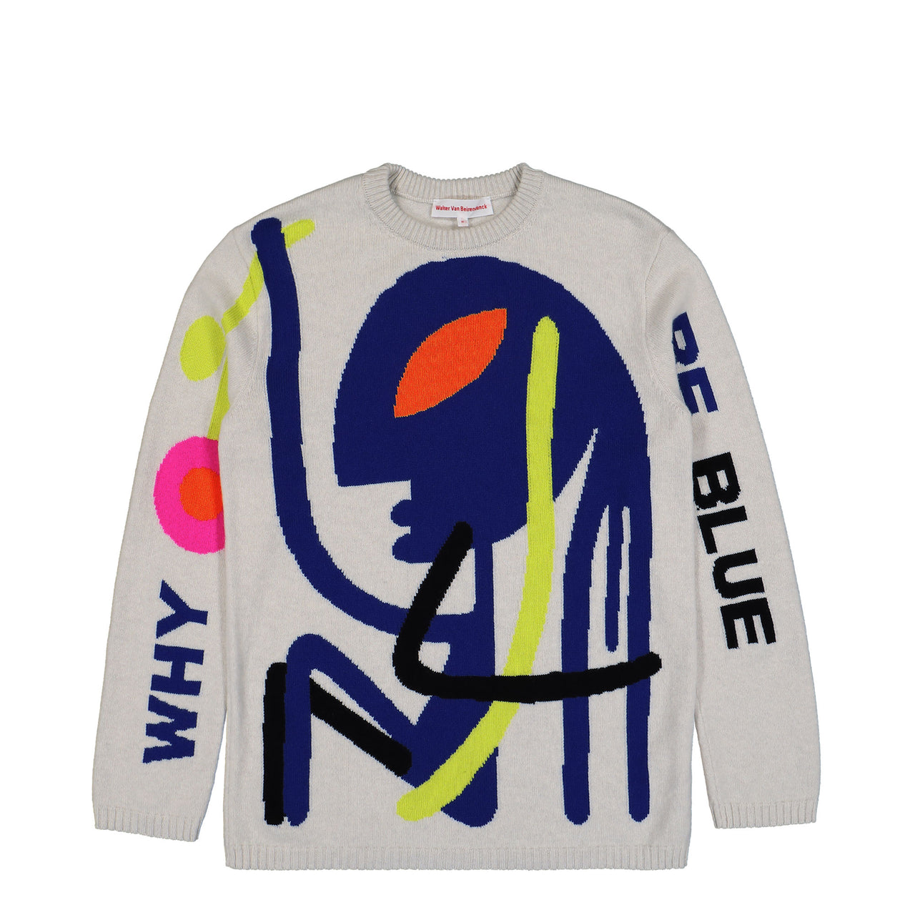 Walter Van Beirendonck Why Be Blue Knit Comb. II Milk Knits 5001 Detail View 1 | GATE