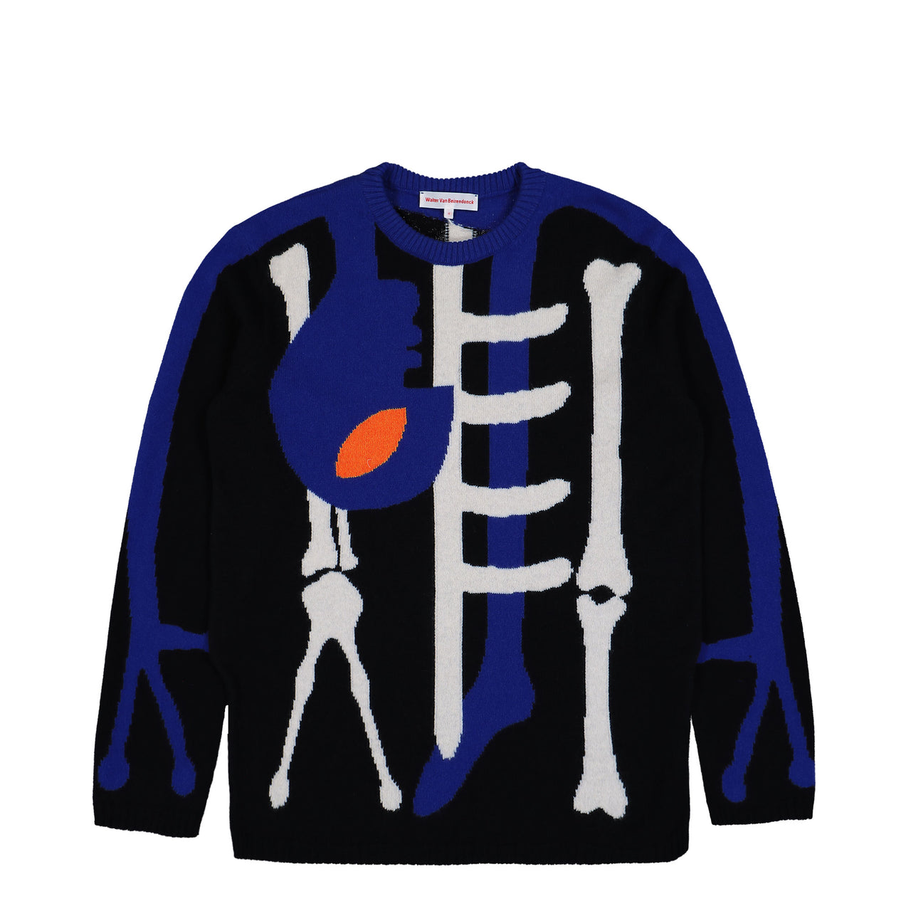 Walter Van Beirendonck Skeleton Knit Comb. I Black Knits 5002 Detail View 1 | GATE