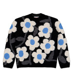 Walter Van Beirendonck Flower Power Knit Comb.I Black Knits 5002 Detail View 1 | GATE