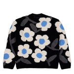 Walter Van Beirendonck Flower Power Knit Comb.I Black Knits 5002 Detail View 2 | GATE