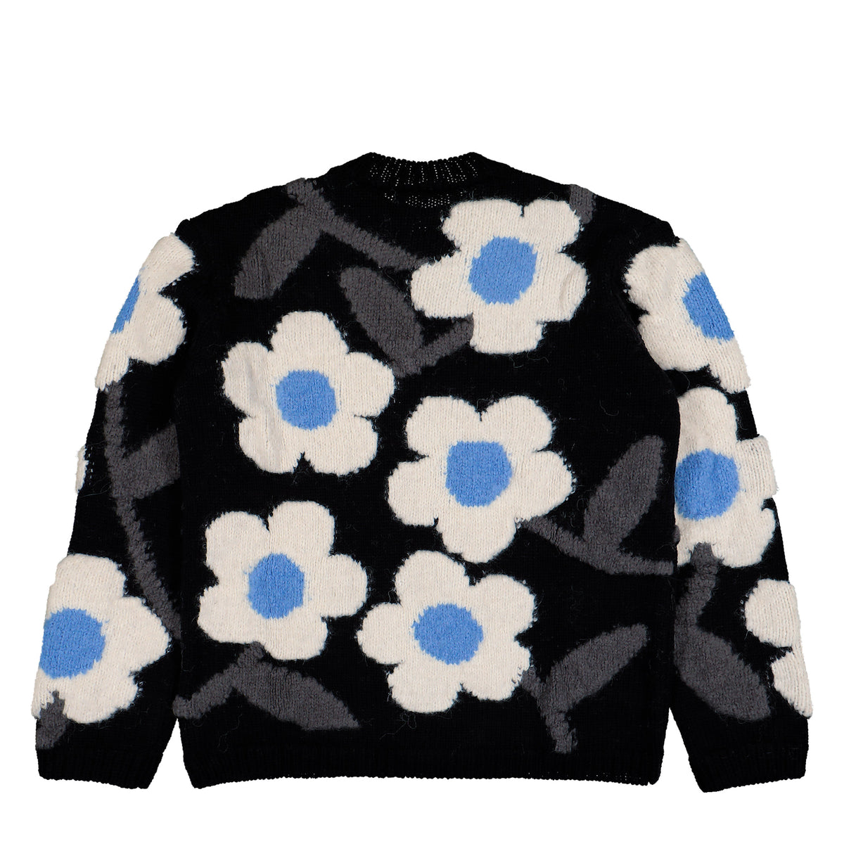 Walter Van Beirendonck Flower Power Knit Comb.I Black Knits 5002 Detail View 2 | GATE
