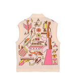 Walter Van Beirendonck Stop War Cardigan Comb.III Ecru Knits 5005 Detail View 2 | GATE