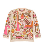 Walter Van Beirendonck Stop War Knit Comb.III Ecru Knits 5006 Detail View 1 | GATE
