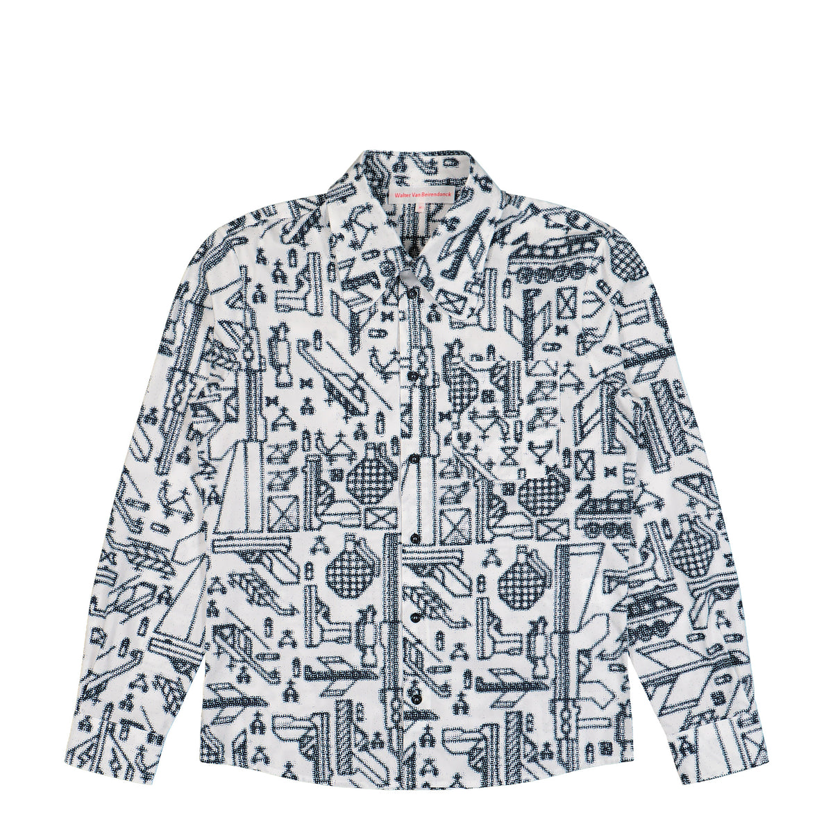 Walter Van Beirendonck W Shirt With Chest Pocket CC18 Black Shirts 6004A Detail View 1 | GATE