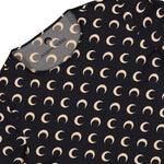 Marine Serre Moon Printed Jersey LS Crewneck Top Inverse Tan Longsleeves WTS006A CJER0001 IT99 Detail View 3 | GATE