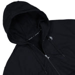 Marine Serre Moon Logo Fleece Zipped Cropped Hoodie Black Hoodies WST019A CJER0013 BK99 Detail View 3 | GATE