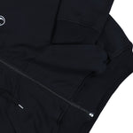 Marine Serre Moon Logo Fleece Zipped Cropped Hoodie Black Hoodies WST019A CJER0013 BK99 Detail View 4 | GATE