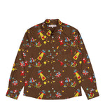 Walter Van Beirendonck Round Shirt CC23 Friar Brown Shirts 6005 Detail View 1 | GATE