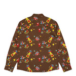 Walter Van Beirendonck Round Shirt CC23 Friar Brown Shirts 6005 Detail View 2 | GATE