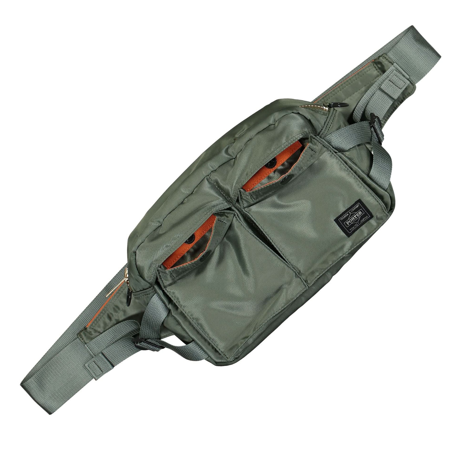 Porter-Yoshida & Co. Tanker Waist Bag Green Detail view 3 | Gate