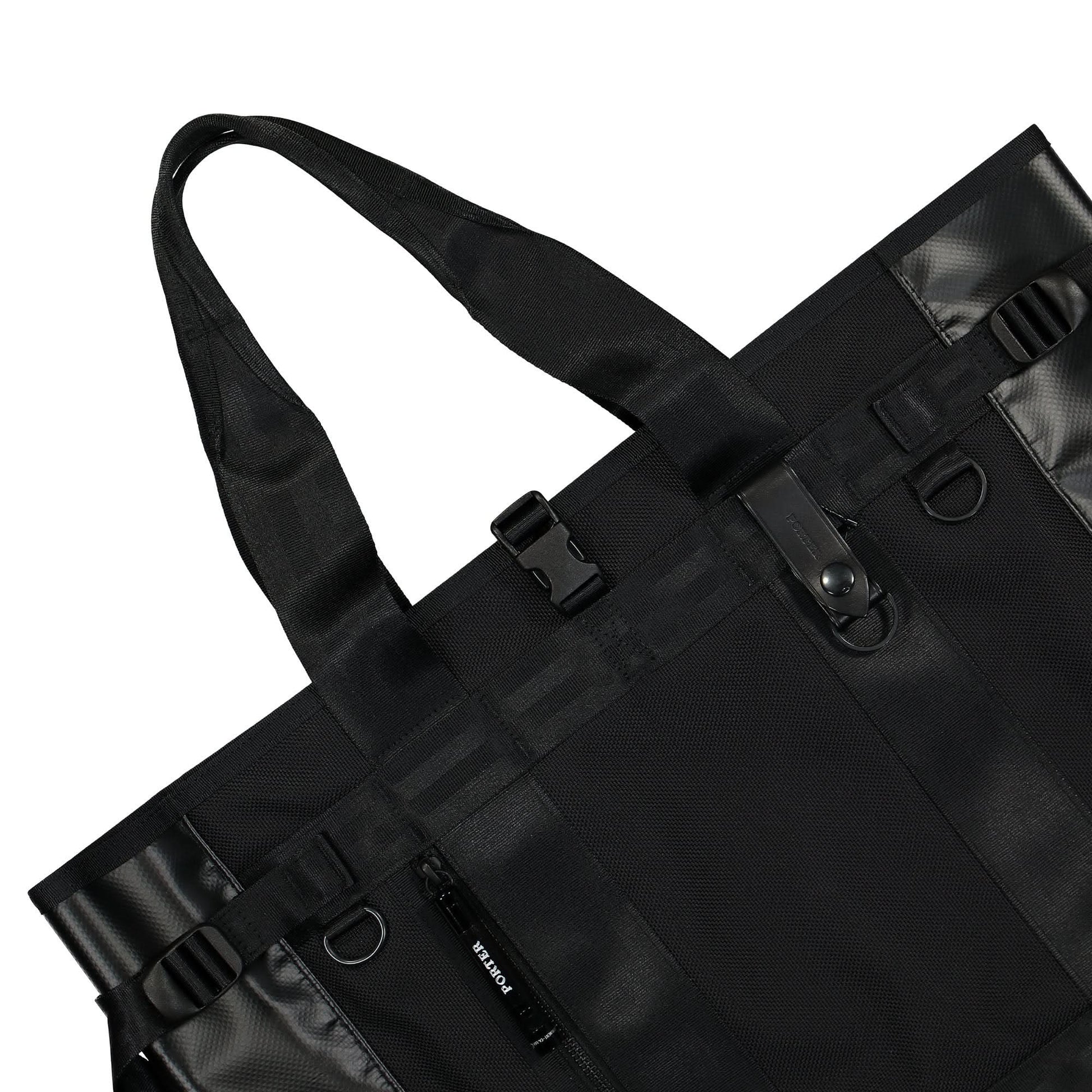 Porter-Yoshida & Co. Heat Tote Bag Black Detail view 3 | Gate