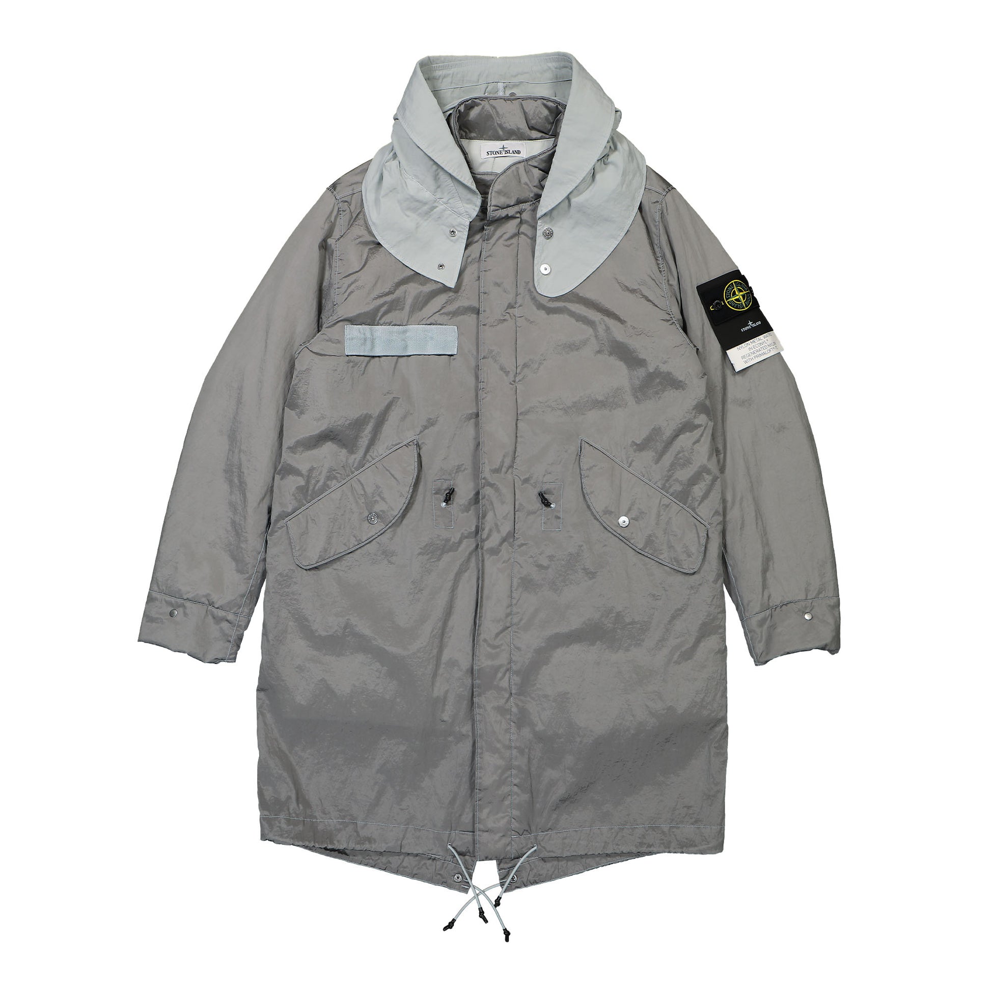 Stone Island Nylon Metal Watro Primaloft®-TC Parka Pearl Grey Parka 771570919.V0061 Detail View 1 | GATE
