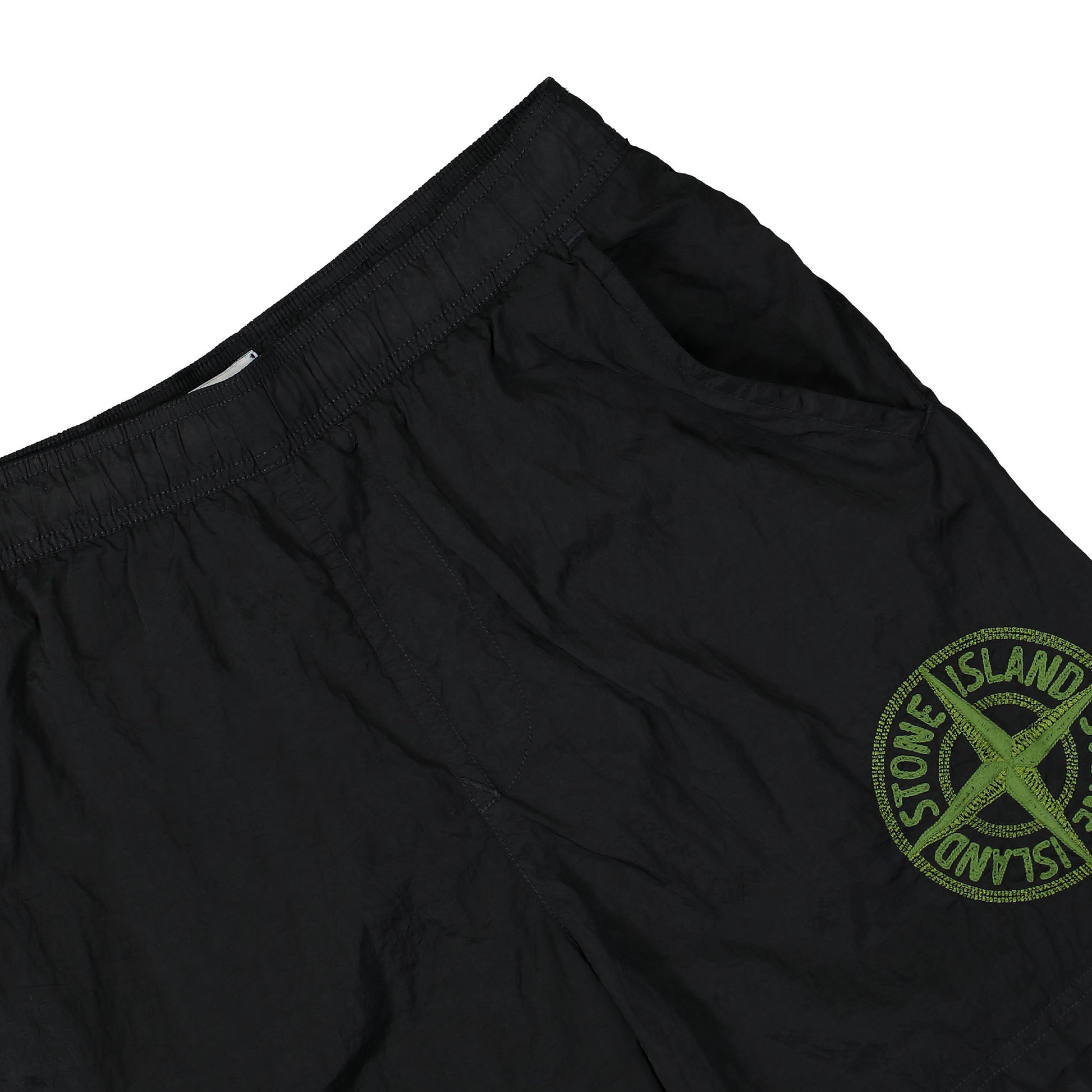 Stone Island Bermuda Swimming Trunks Black Swim Trunks 7815B0948.V0029 Detail View 4 | GATE