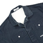 Marina Logo Print Canvas Overshirt