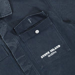 Marina Logo Print Canvas Overshirt
