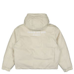 Stone Island Marina Rubber Wax Poplin Down Puffer Jacket Beige Detail view 2 | Gate